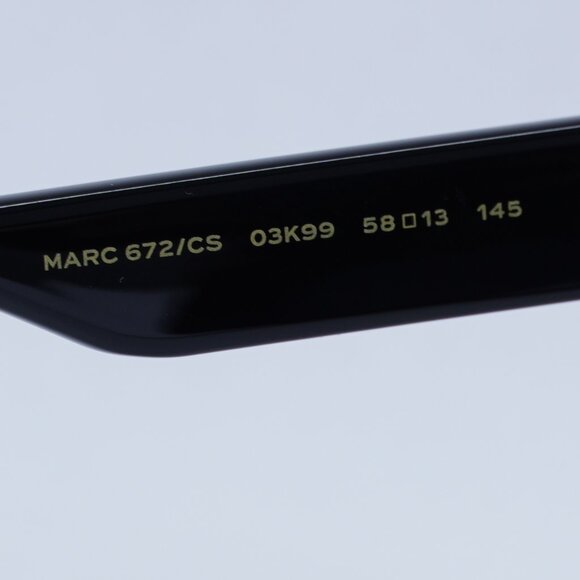 Marc Jacobs MARC 672/CS 003K IR Sunglasses White on Black Pattern Square Frame - Picture 10 of 12
